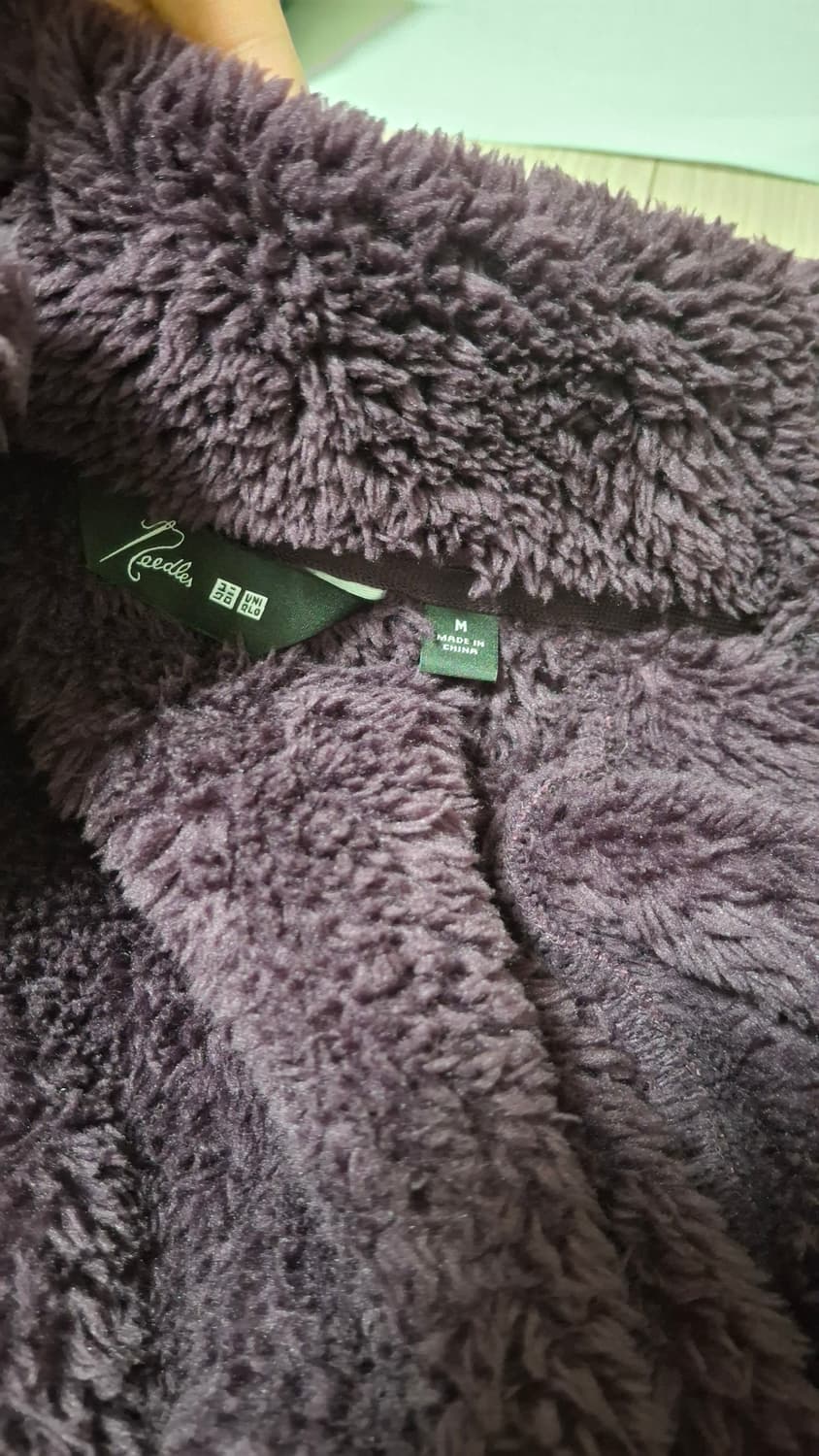 유니클로&니들스 콜라보 후리스 m사이즈 퍼플 상품이미지5