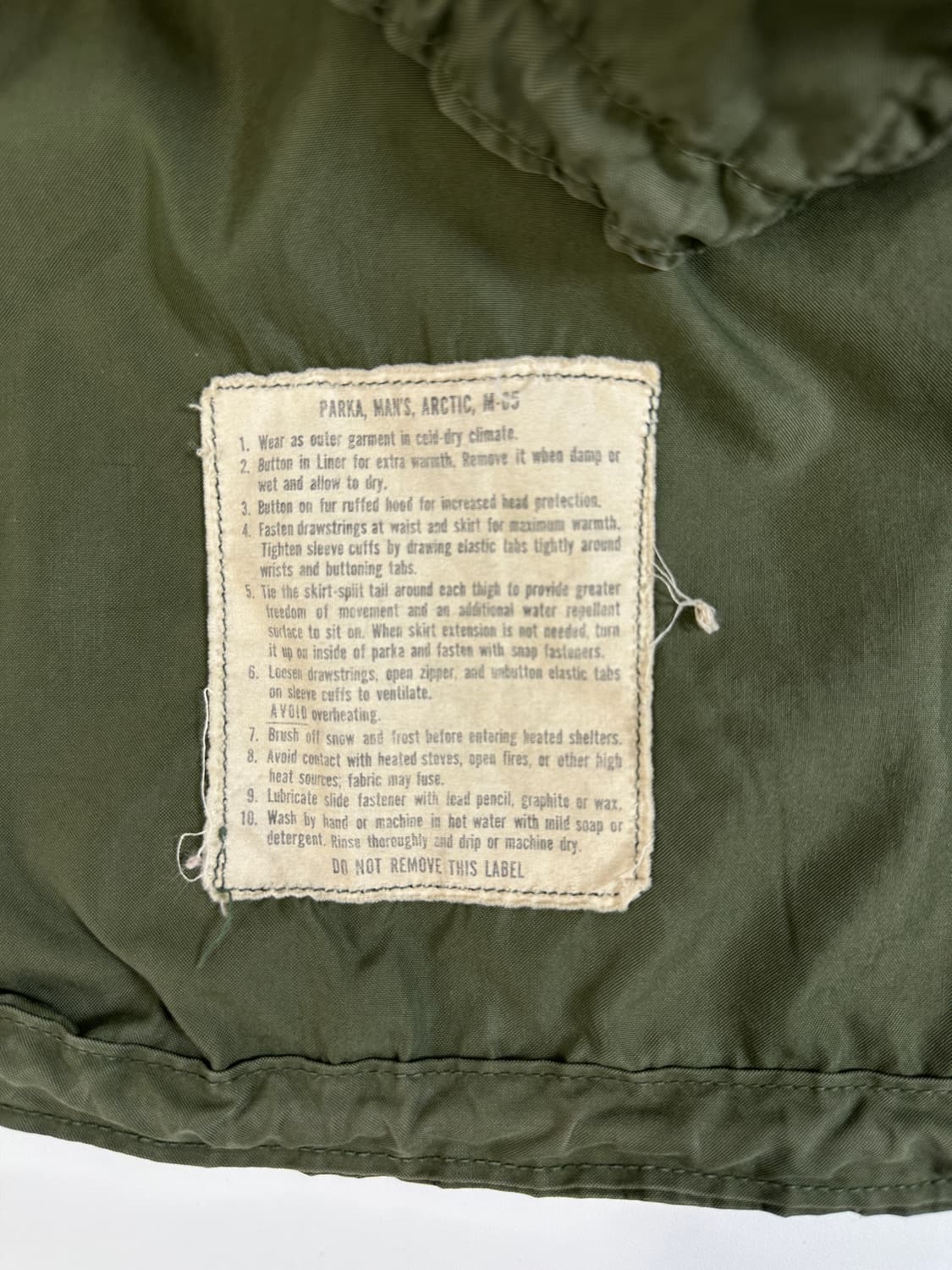 M-65 us army og 70's 피쉬테일 자켓 R-S 상품이미지3