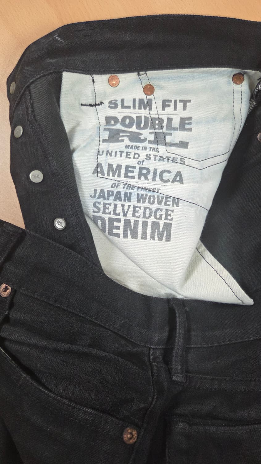 더블알엘 RRL 블랙 셀비지 데님(30) 상품이미지6