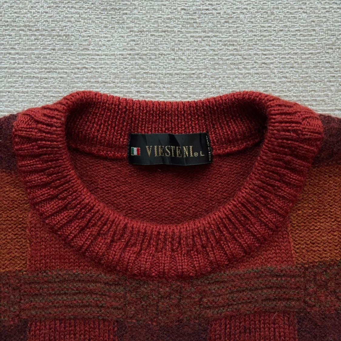 비에스테니 VIESTENI 패턴 니트 풀오버 상품이미지9