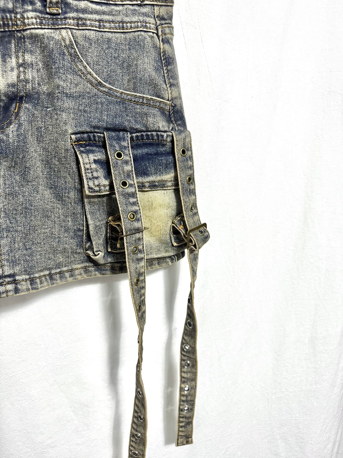 Cargo washed denim skirt 상품이미지2