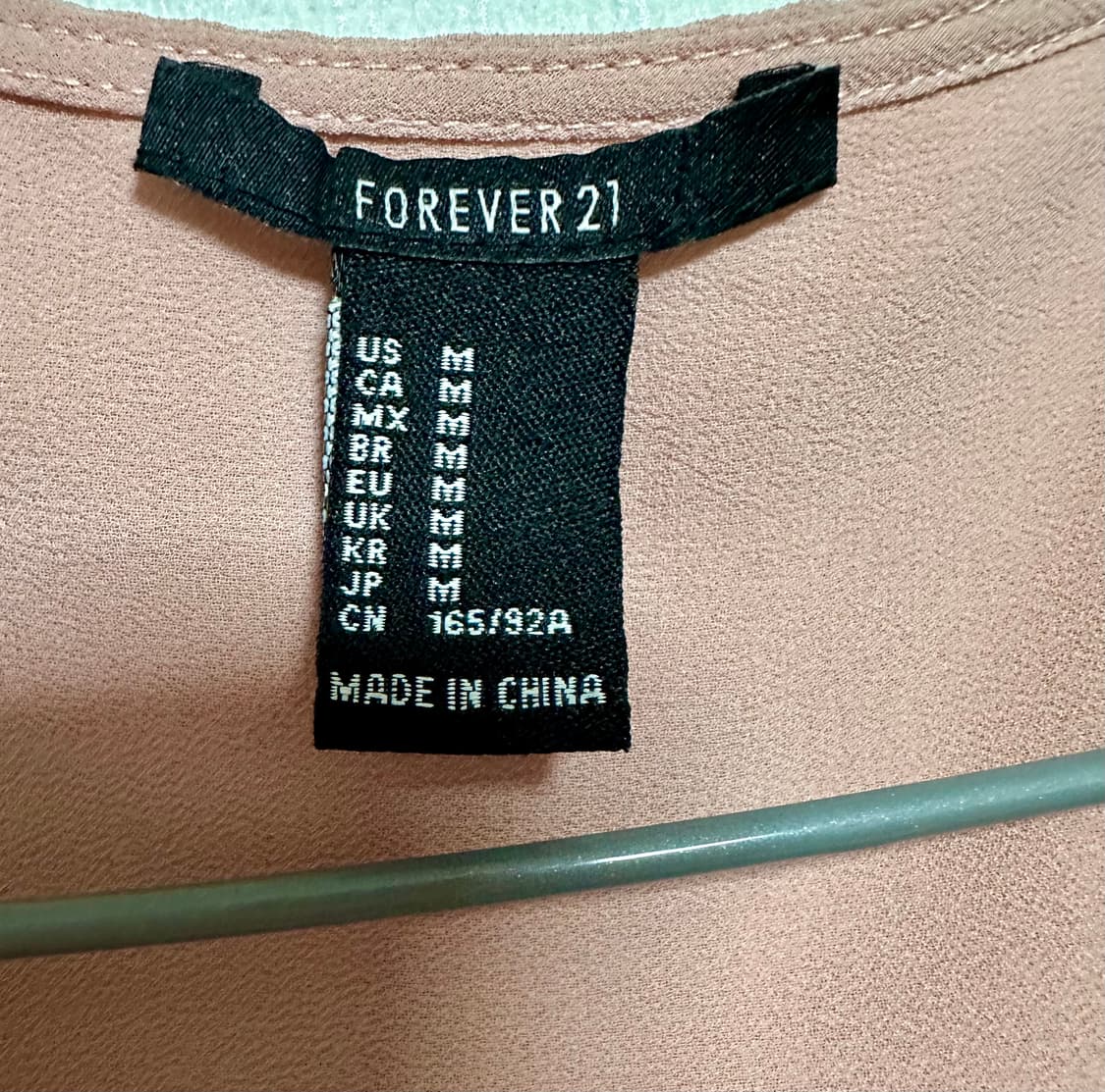 포레버21 핑크 랩 블라우스 M 상품이미지2