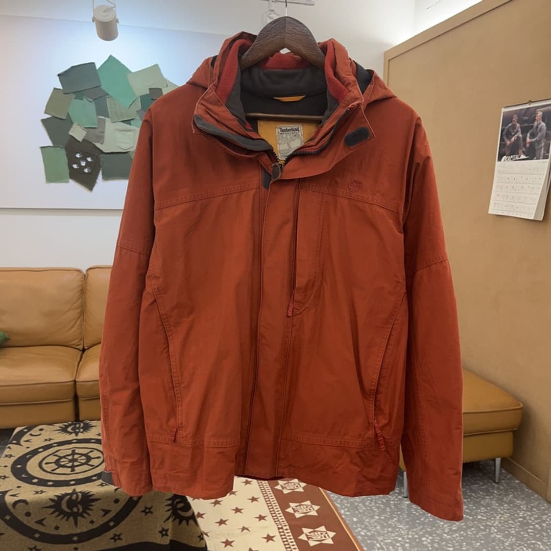 팀버랜드 빈티지 오렌지브라운 바람막이 자켓 S C08604 상품이미지3