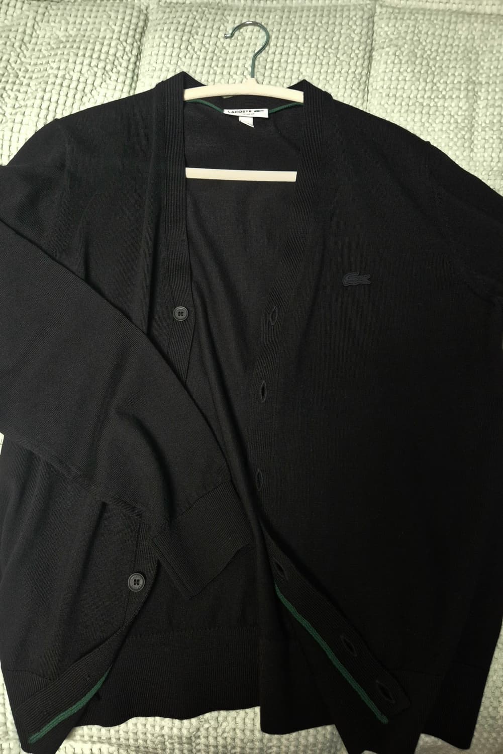 라코스테 메리노 가디건 블랙 M 상품이미지1