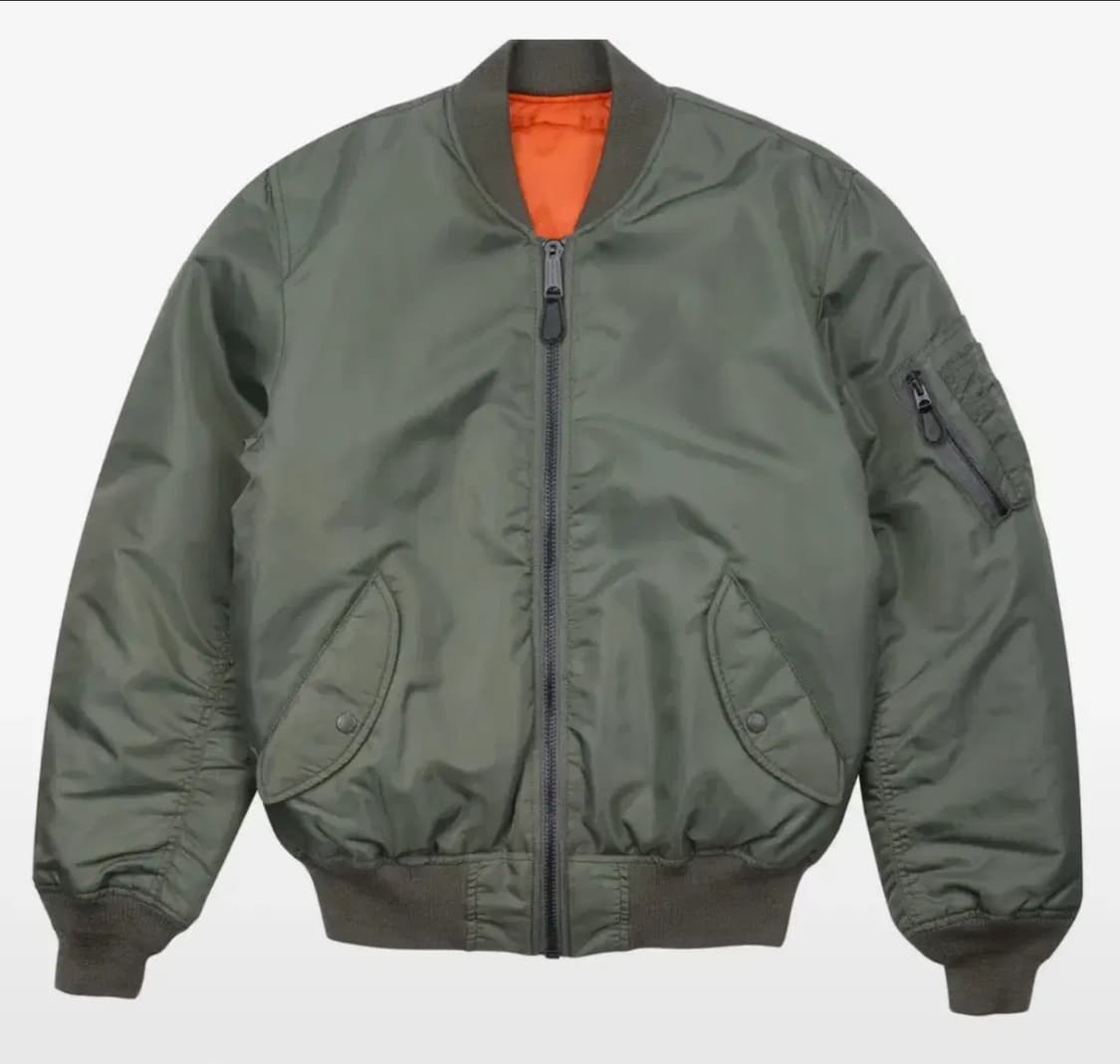 MA-1 베이직 세이지 카키색 아비렉스 항공점퍼 L 상품이미지1