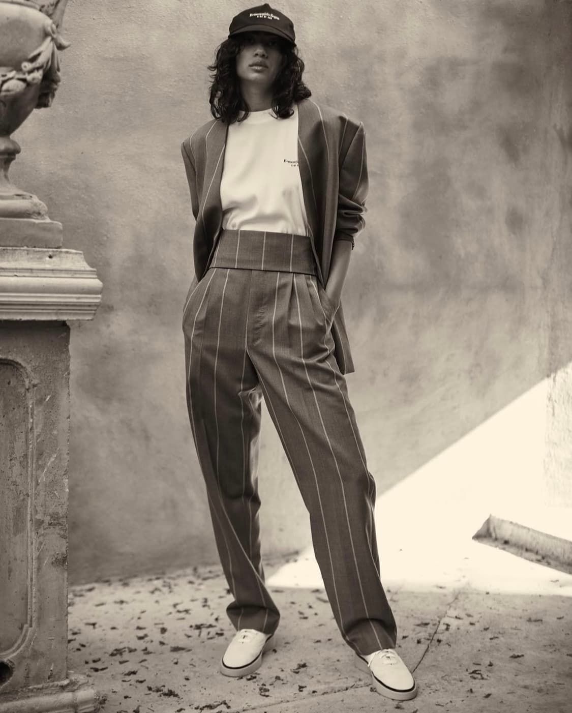 [OS] 피어 오브 갓 × 에르메네질도 제냐 코튼 베이스볼 캡 블랙 상품이미지5