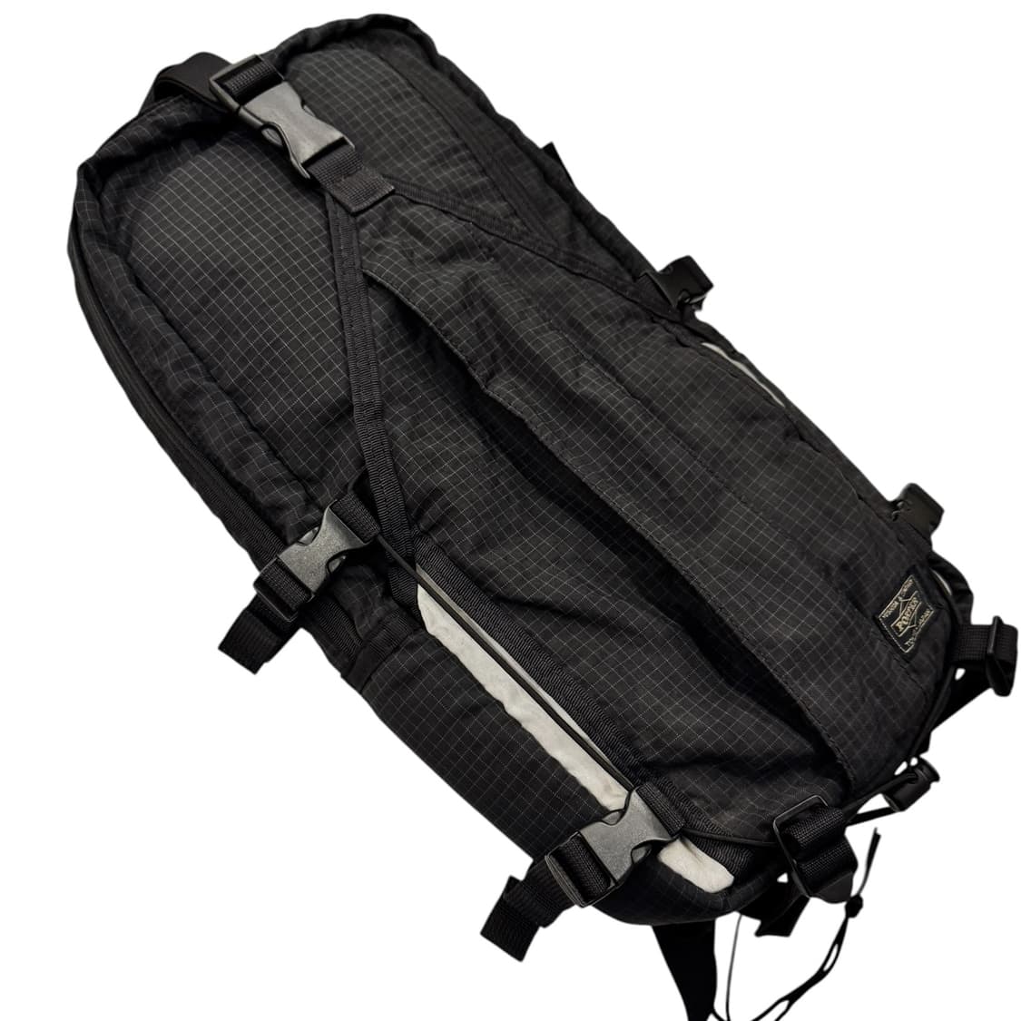 포터 바이시클 나일론 립스탑 백팩 블랙 상품이미지5