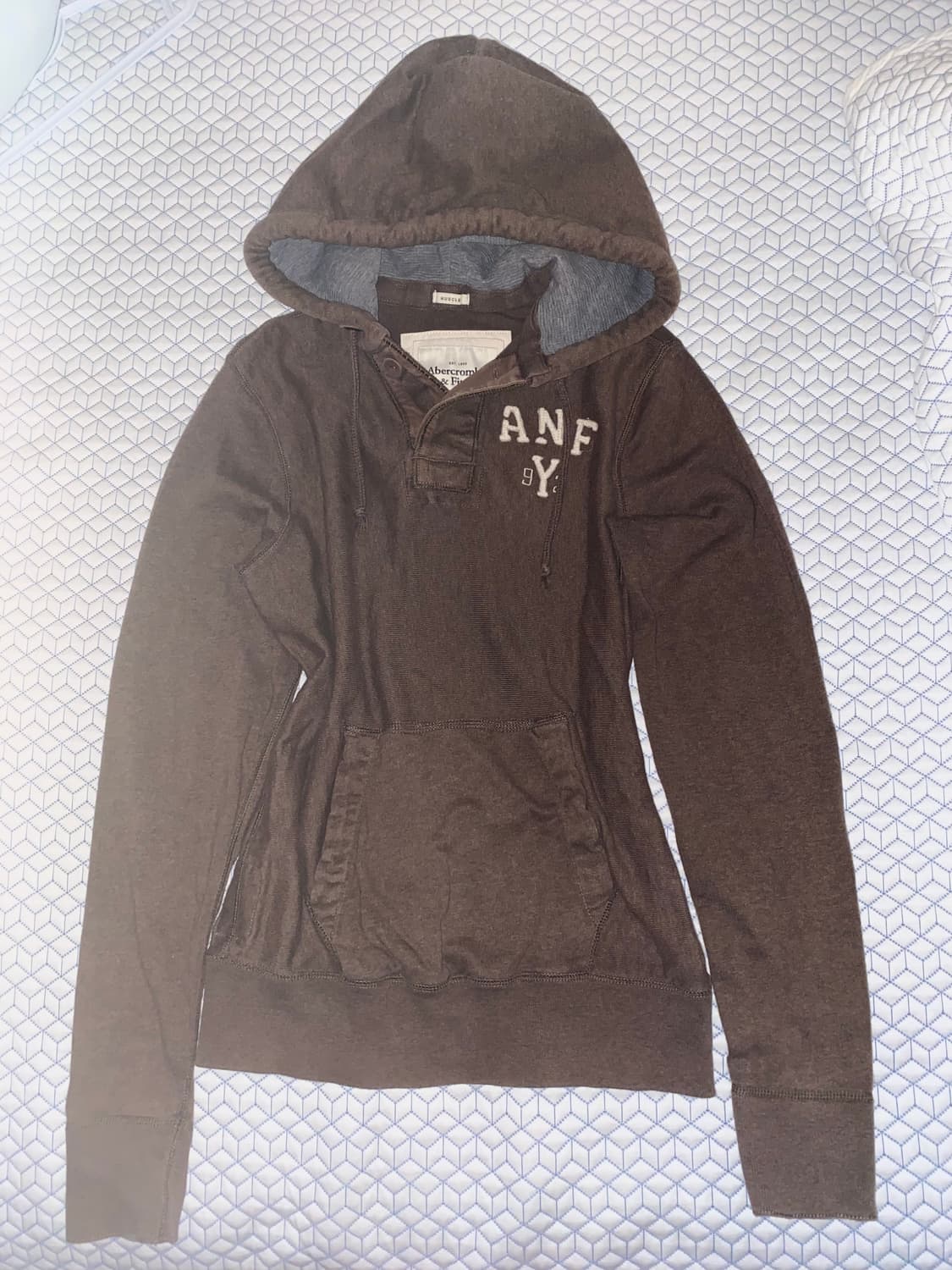 아베크롬비 브라운 후드/y2k 모리걸 갸루 오리엔탈 페어리 펑크 빈티지 상품이미지2