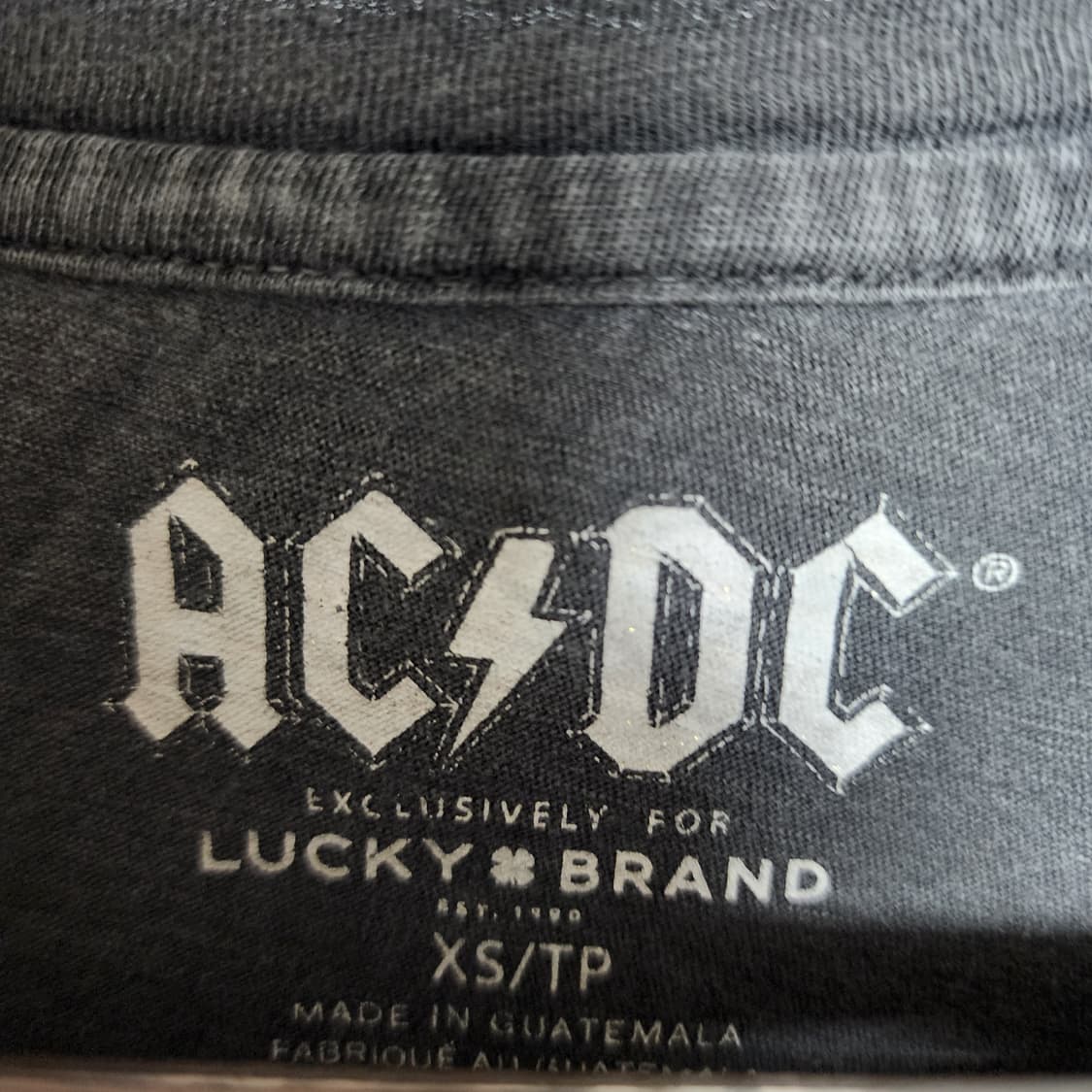 AC/DC 밴드 플라워 페이디드 롱슬리브 밴드티 상품이미지5