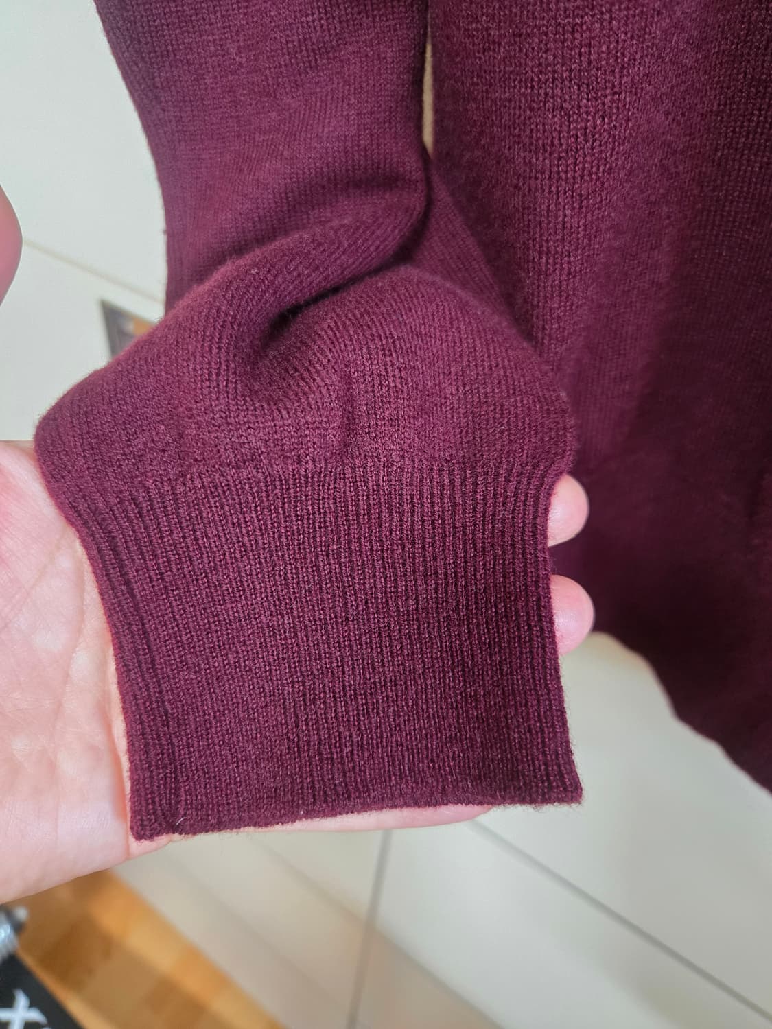 폴로 랄프로렌 버건디 반집업 상품이미지4