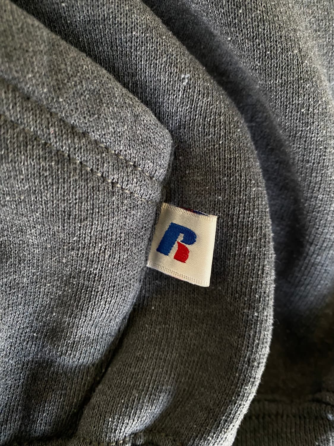 (XXL) 00s 빈티지 러셀 후드 다크그레이 상품이미지4