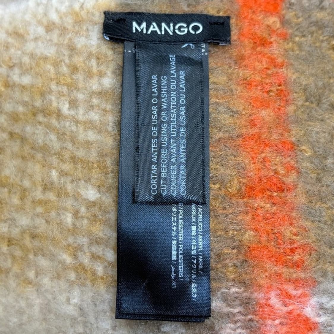 MANGO 체크 머플러 상품이미지4