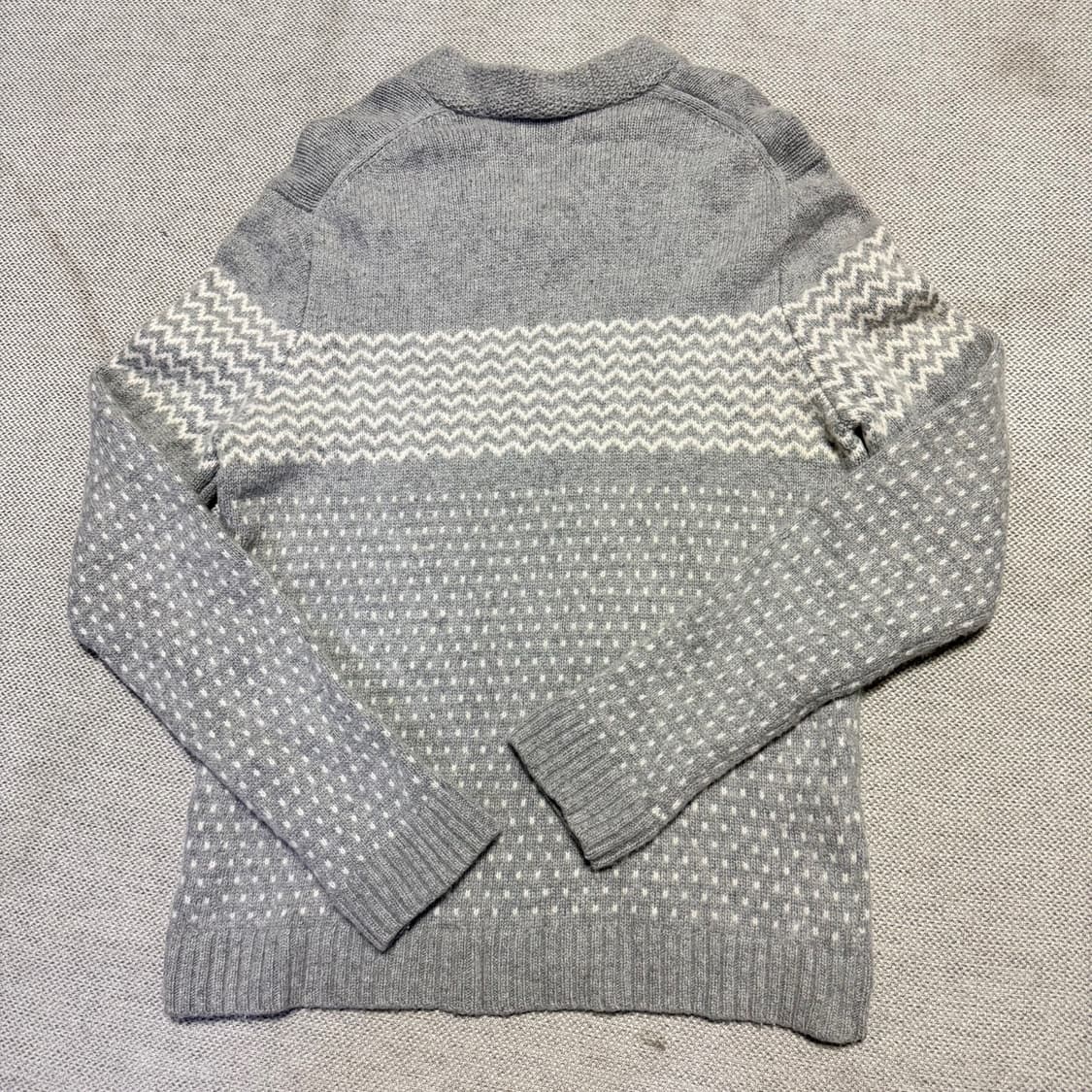 라코스테 그레이 패턴 니트 스웨터 상품이미지5