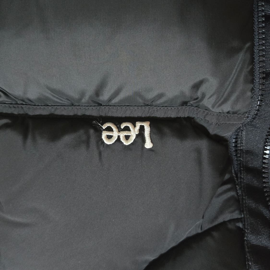 리 우먼 크롭 릿지 다운 블랙 M 상품이미지5