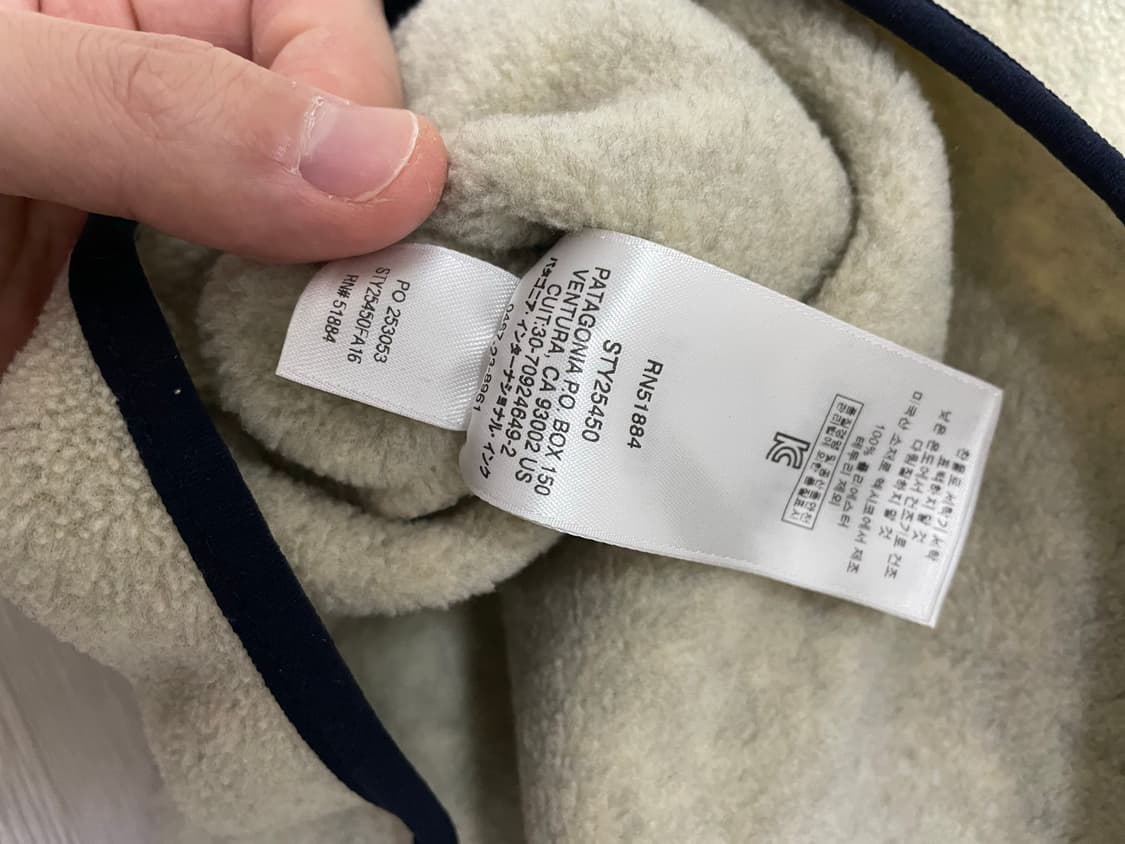 파타고니아 신칠라 풀오버 헤비웨이트 오트밀 맨즈 M사이즈 상품이미지6