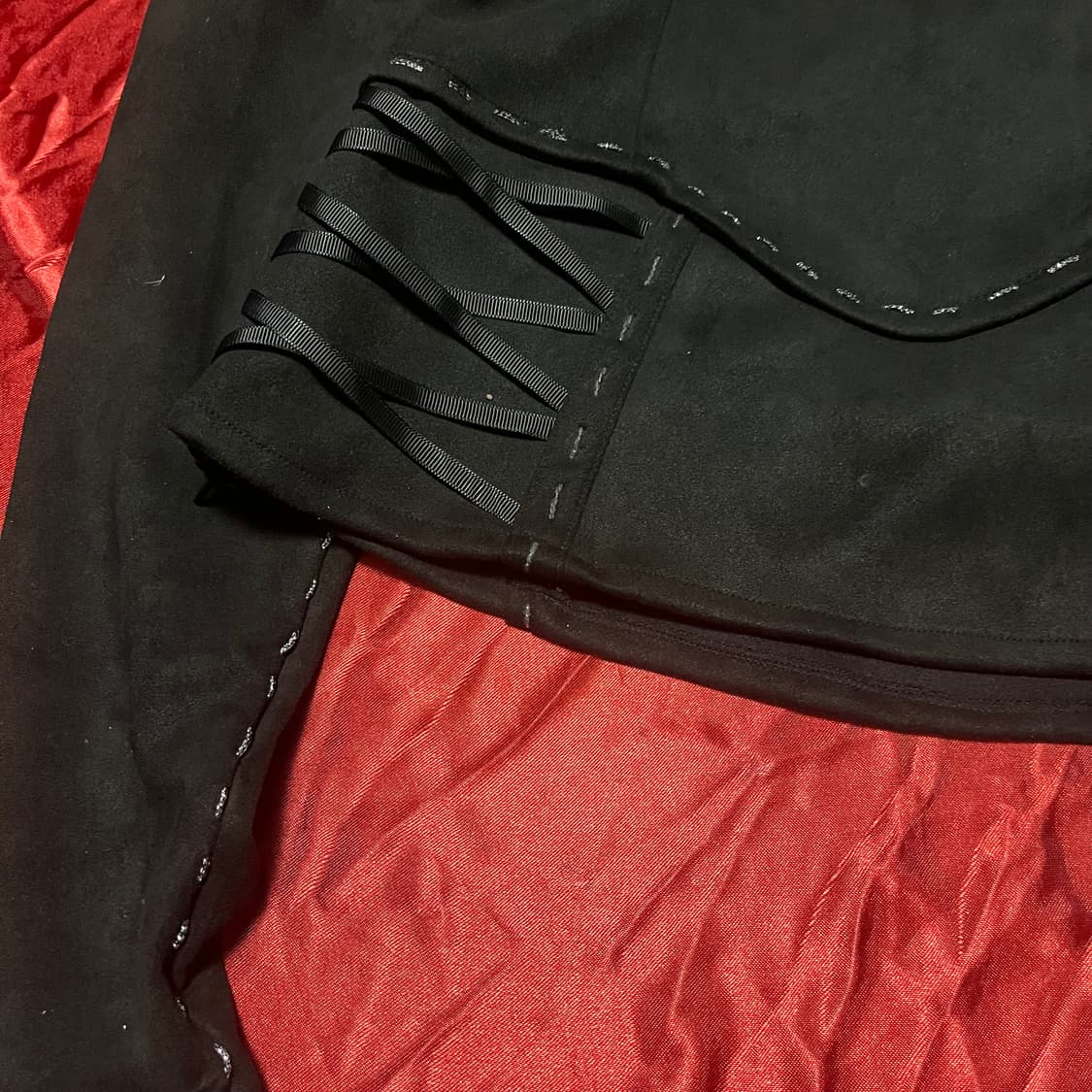 고스펑크 고딕 아일렛 탑 상품이미지3