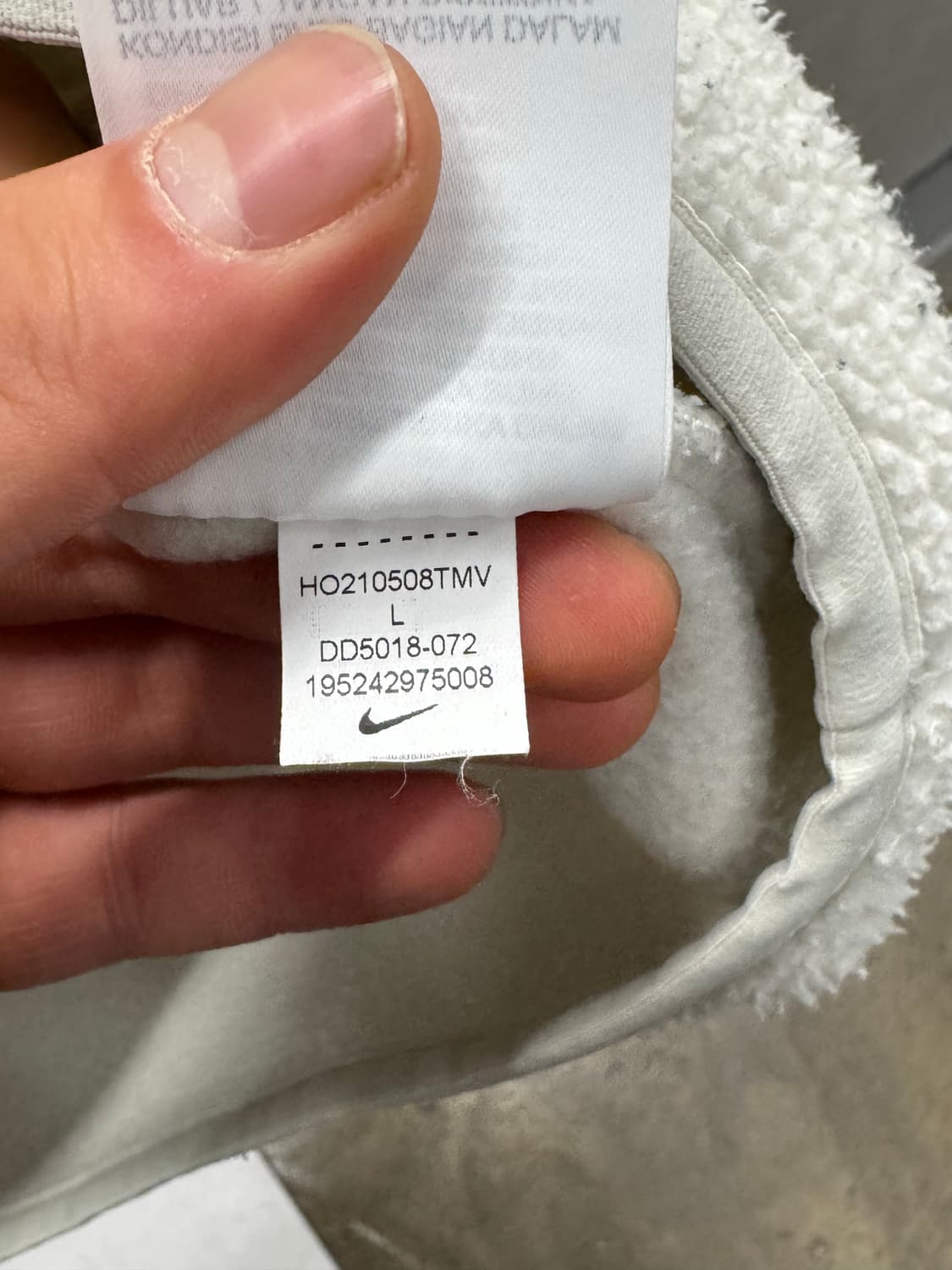 나이키 폴리스 기모 맨투맨 흰색 L 상품이미지8