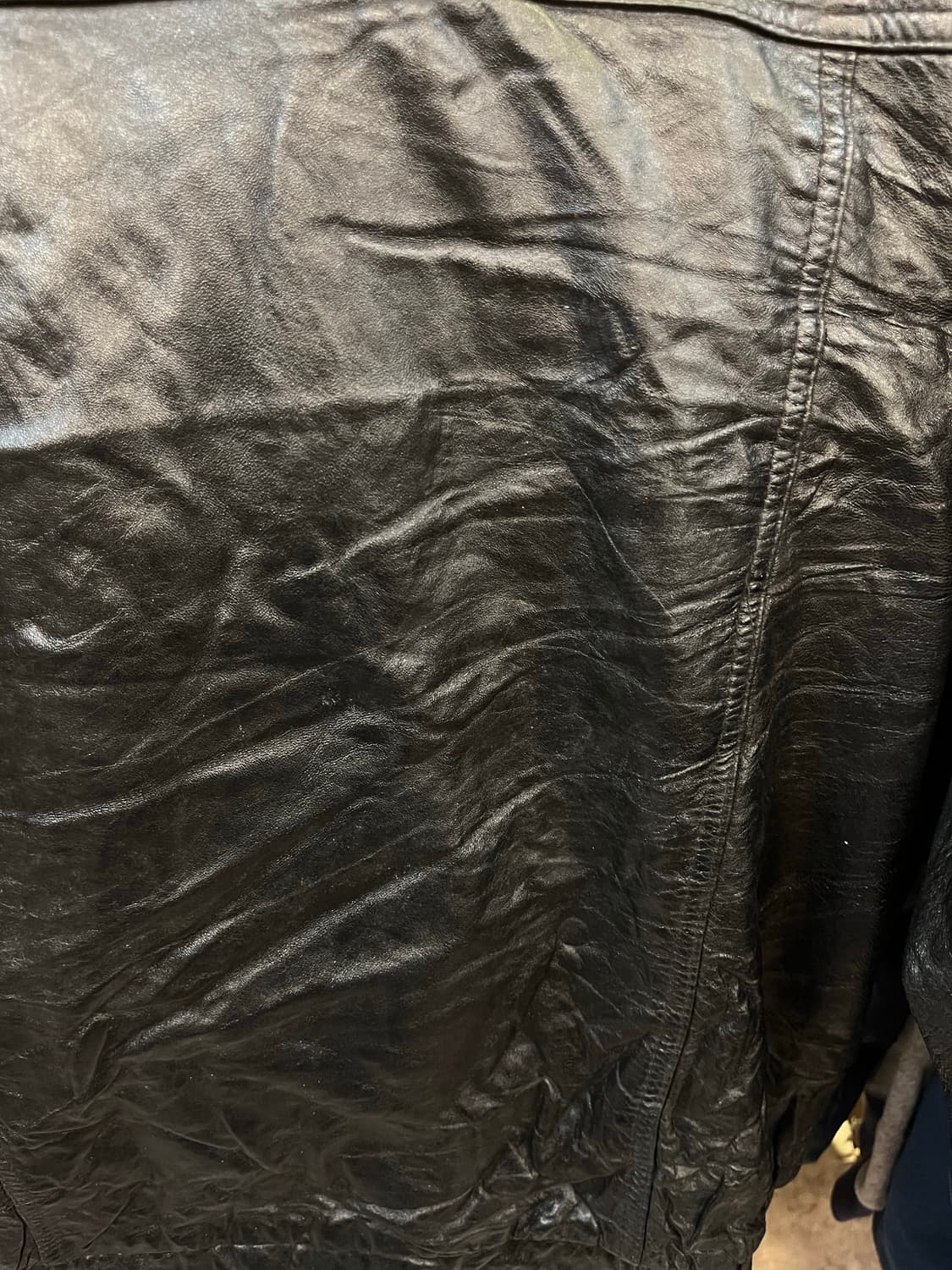 빈티지 양가죽 레더 자켓 블랙 L #csz2598 상품이미지7