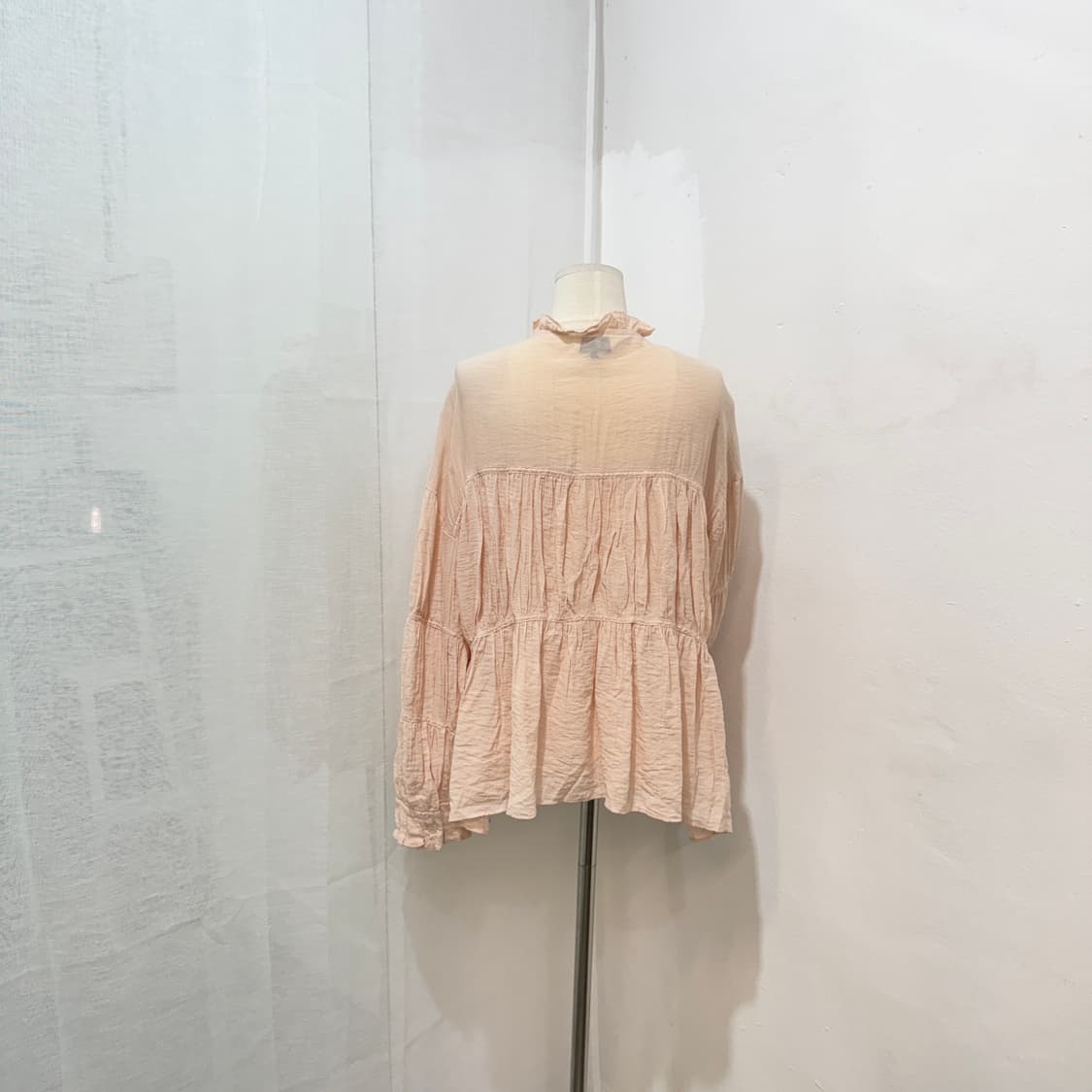 nain 캉캉프릴 핑크 블라우스 긴팔블라우스 4548 상품이미지4