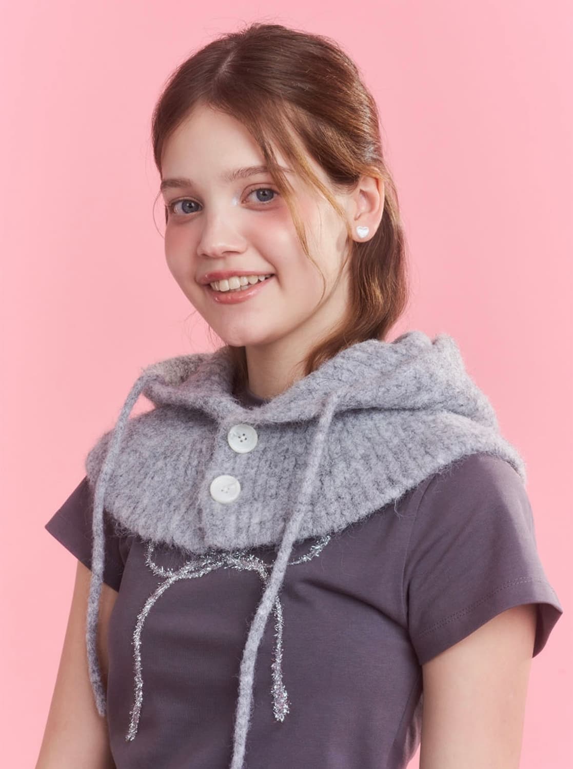 앵브룩스 디어 마이 러브 바라클라바 그레이 상품이미지4