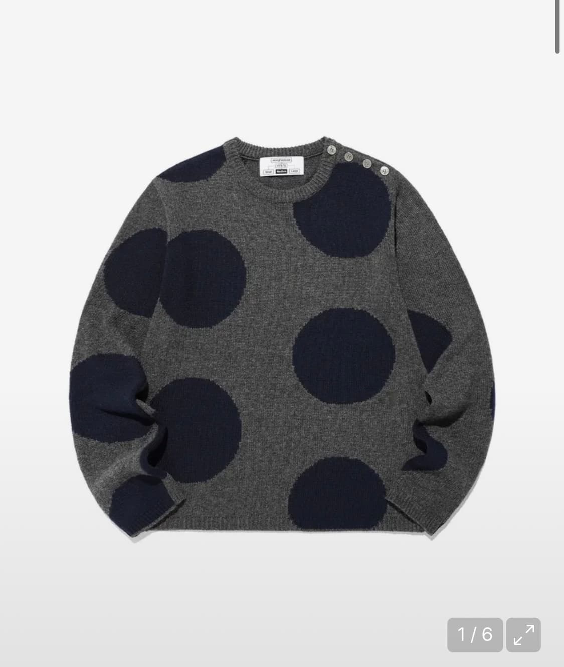 나이스고스트클럽 도트 니트 상품이미지1