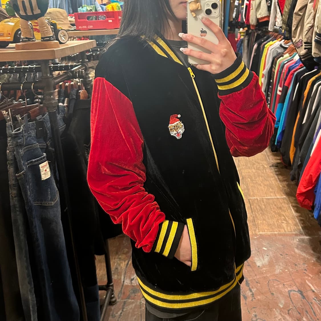 [HI] VTG 벨벳 져지 블랙 상품이미지3