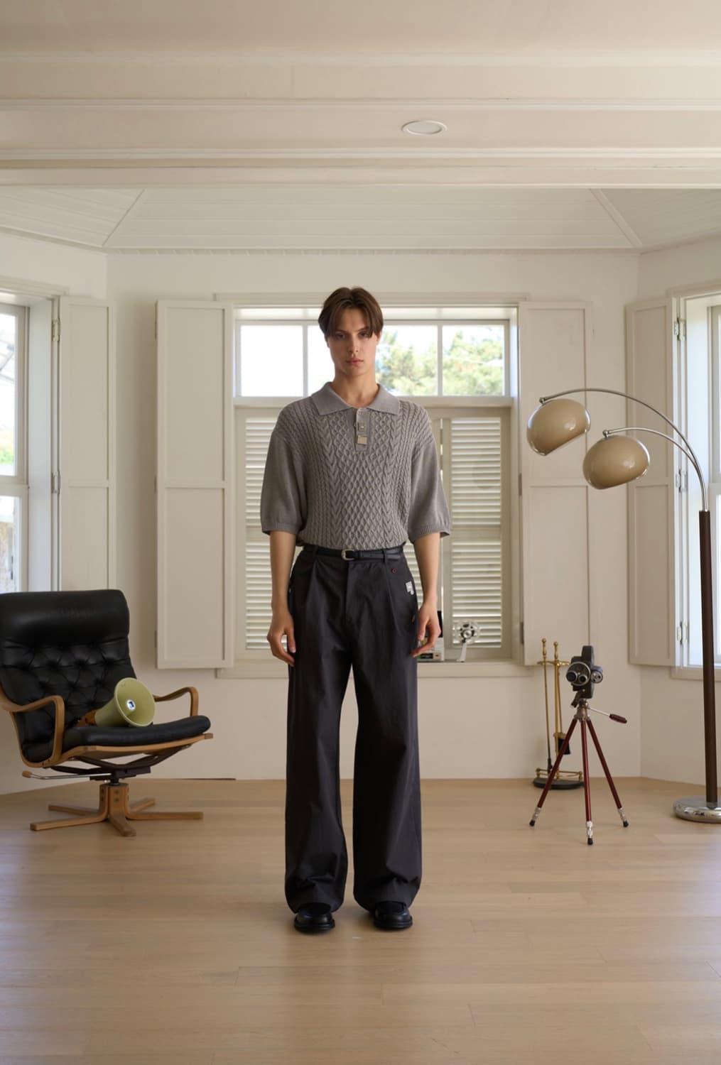 [2] 웨이비니스 더블 텍스처 카라 니트 상품이미지8