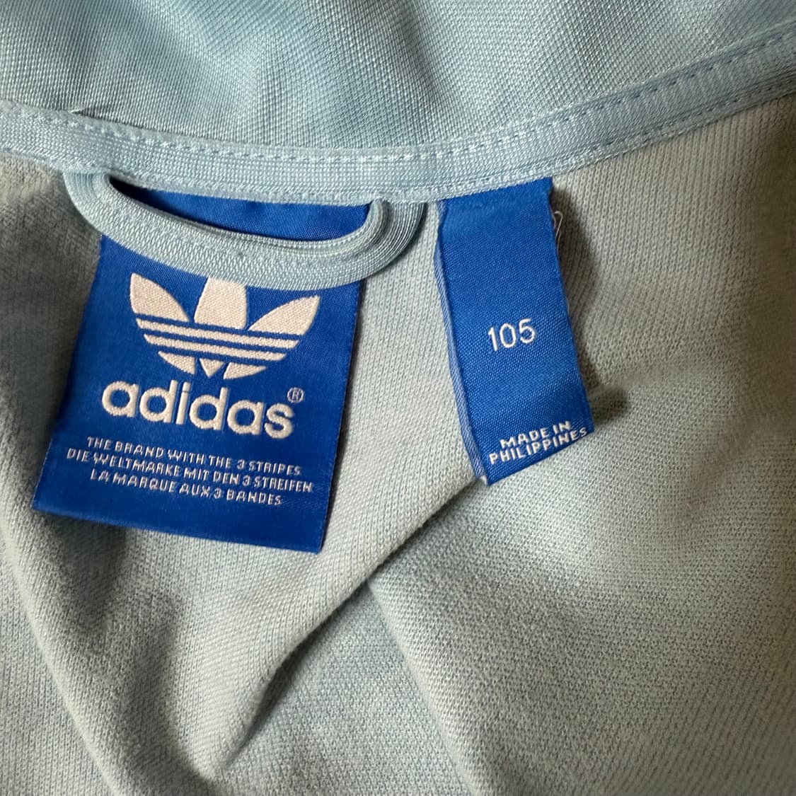 아디다스 독일 트랙탑 져지 하늘색 105 상품이미지3