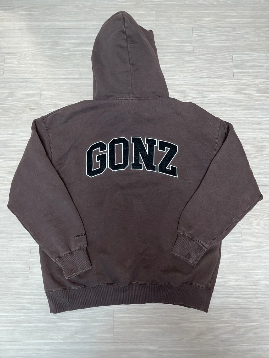 🔥희귀) 와릿이즌 후드티 브라운 상품이미지4