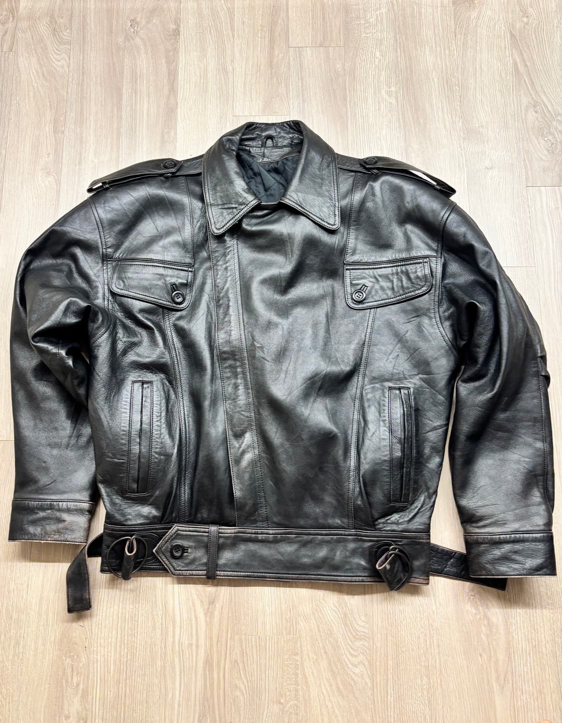 빈티지 소가죽 자켓 M 상품이미지1