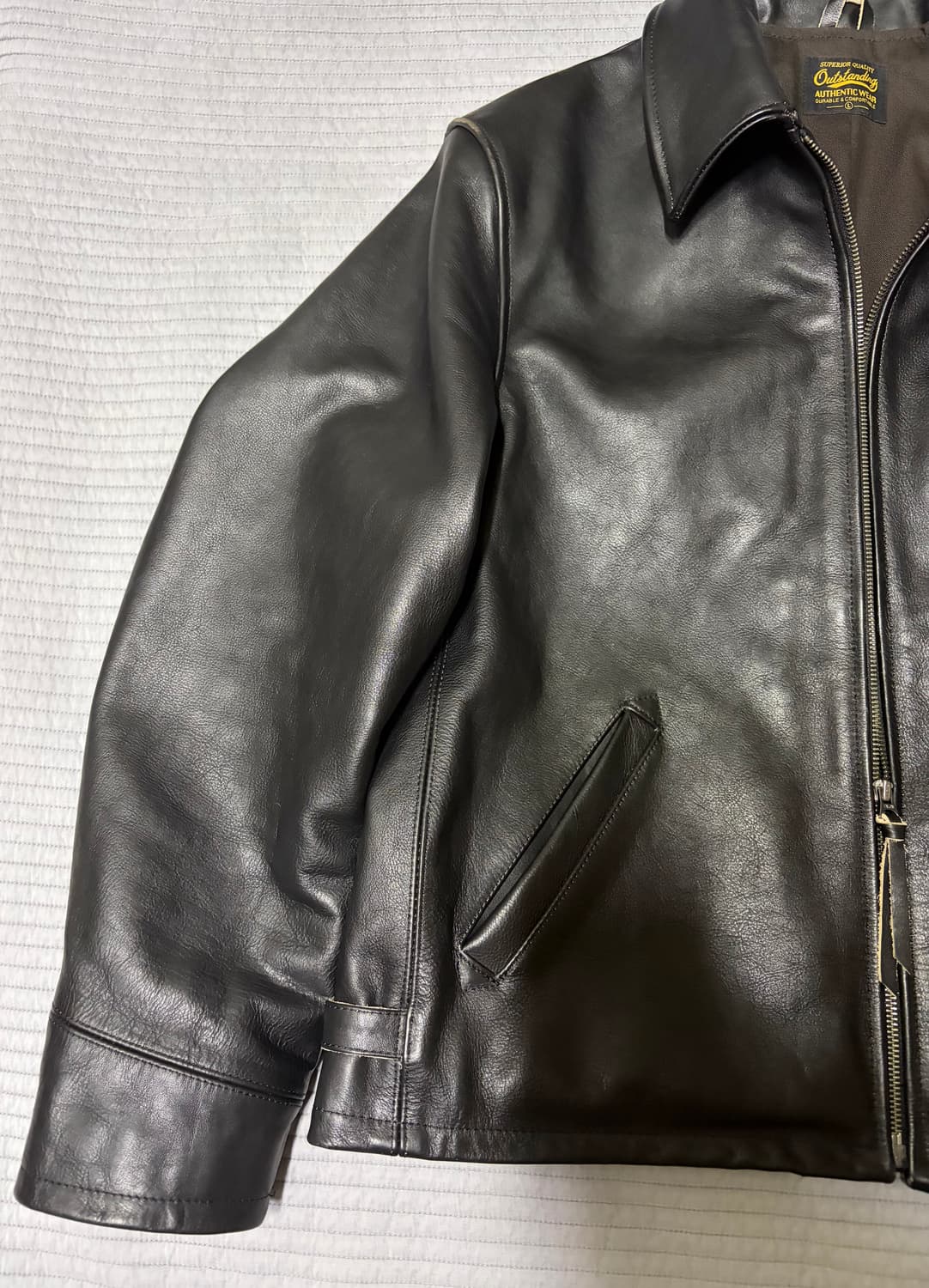 아웃스탠딩 티코어 가죽 레더 스포츠자켓 L 상품이미지3