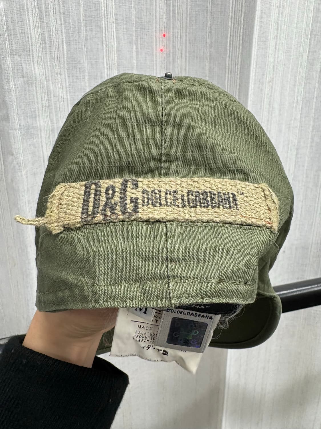 돌체엔가바나 밀리터리 카고 카키 캡 상품이미지9