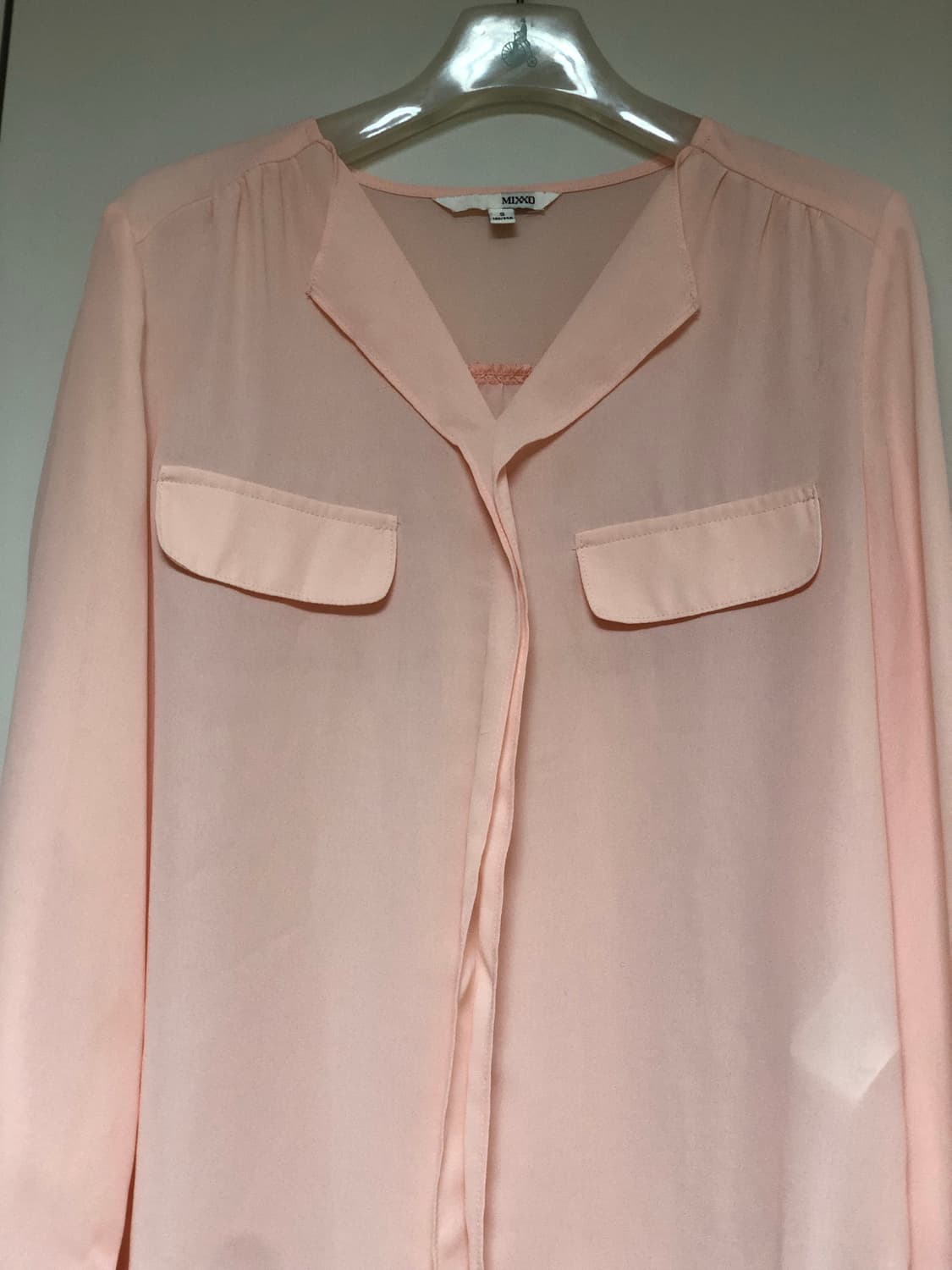 미쏘 살몬 핑크 블라우스 상품이미지2