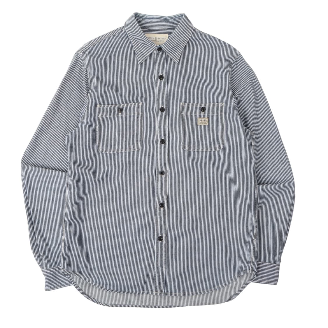 데님앤서플라이 스트라이프 포켓 셔츠 상품이미지1