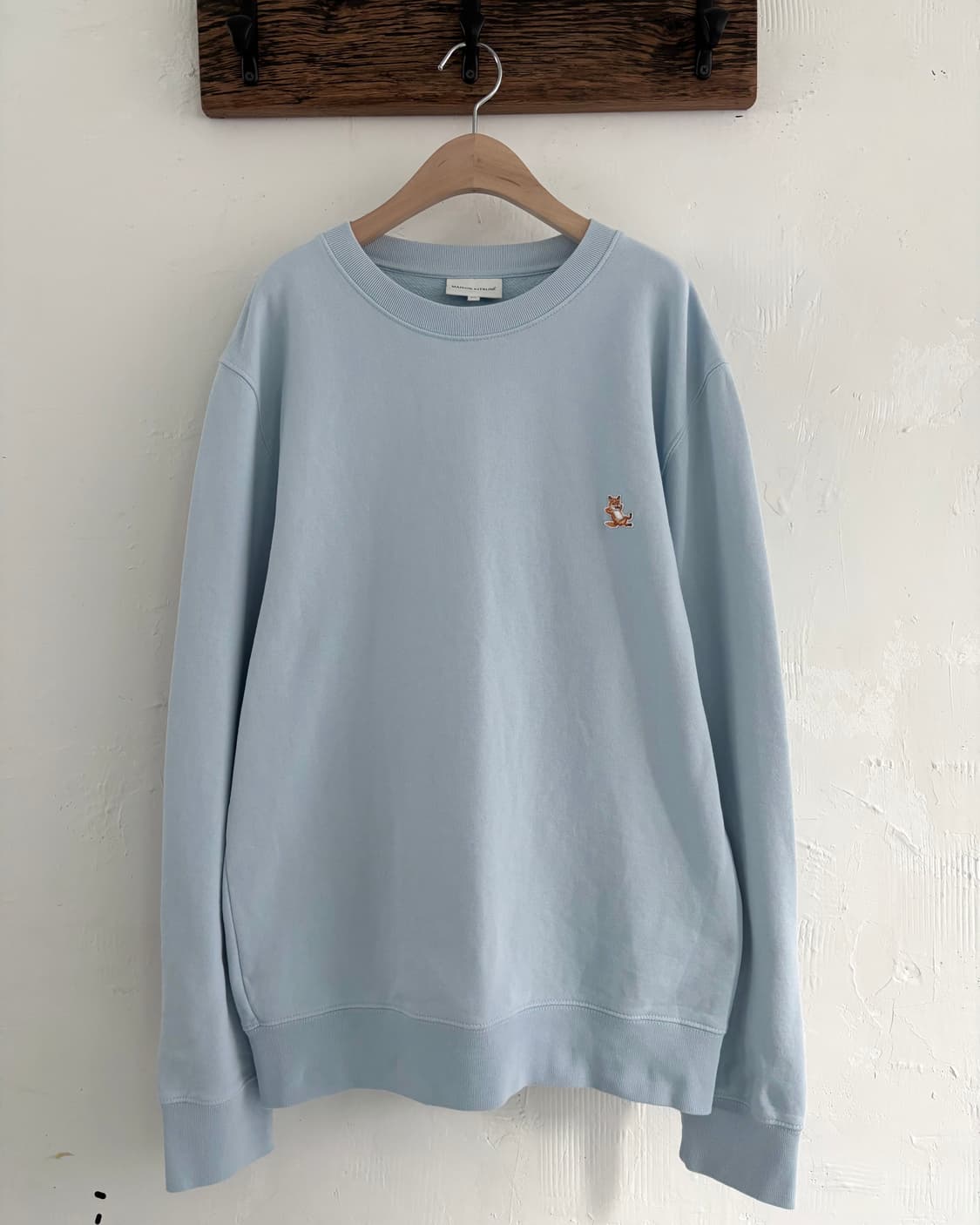 MaisonKitsune 메종키츠네 폭스패치 스카이블루컬러 스웻셔츠 상품이미지3