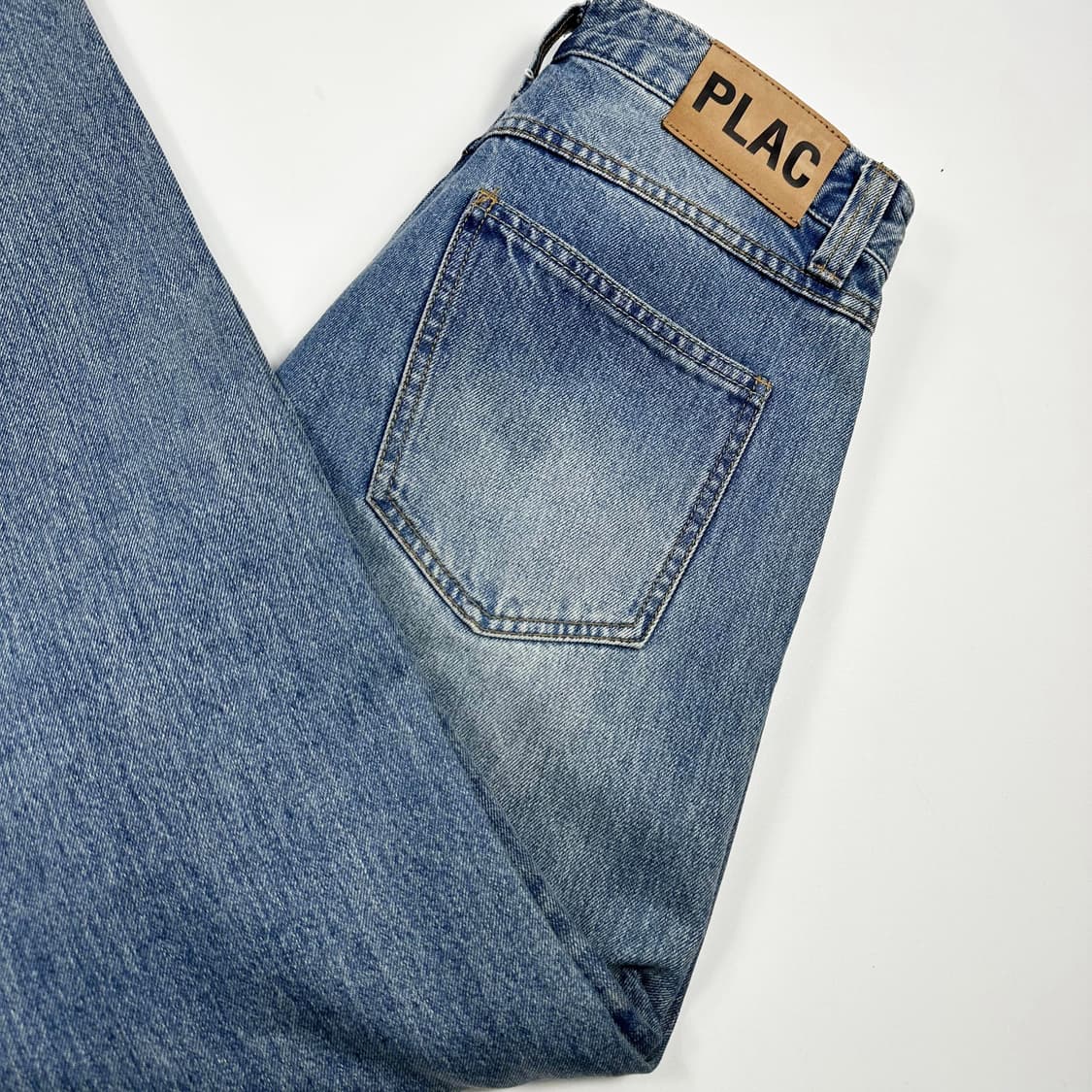 플랙진 PLAC 스티즈 커팅진 데님 팬츠 (32인치) 상품이미지1