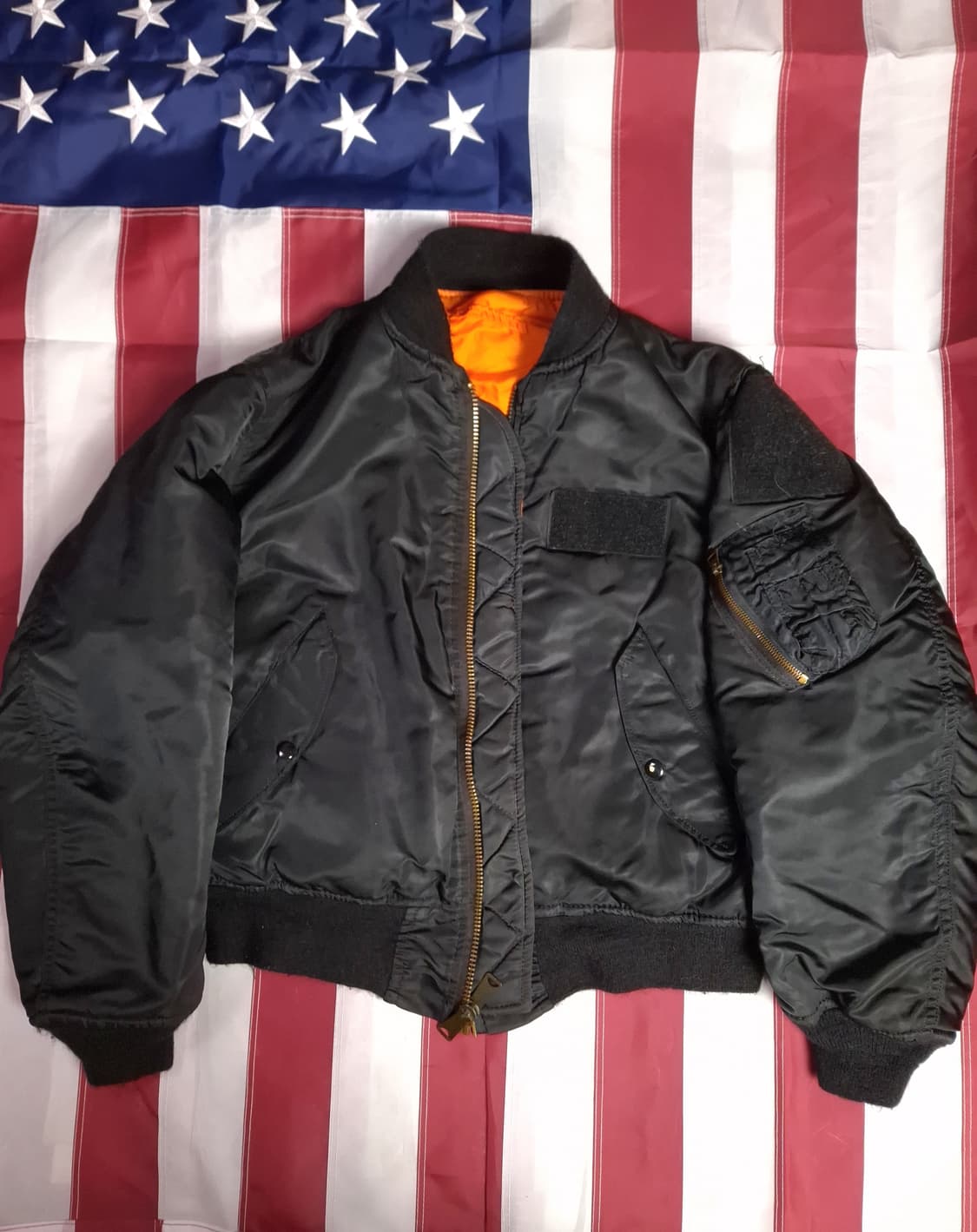 오리지날 90's 미국제조 알파사 미공군 민수용 MA-1 항공자켓 상품이미지2