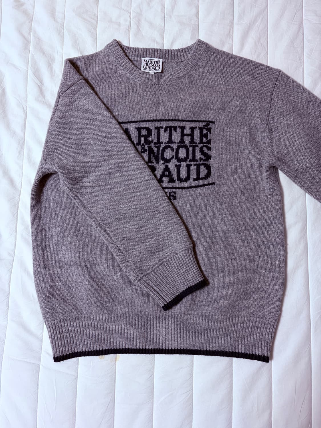 마리떼무브망 클래식 로고 니트 M 상품이미지3