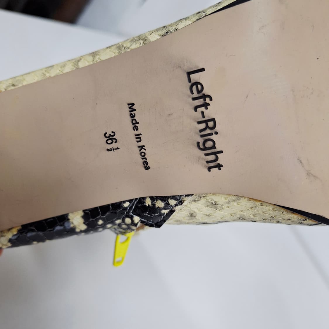 LTRT 레프트라이트 뱀피 스웨이드 여성 앵클 부츠 36.5 235 상품이미지7