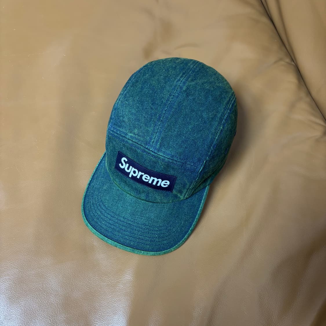 Supreme 슈프림 23ss 오버다이드 데님 그린 캠프캡 모자 상품이미지5