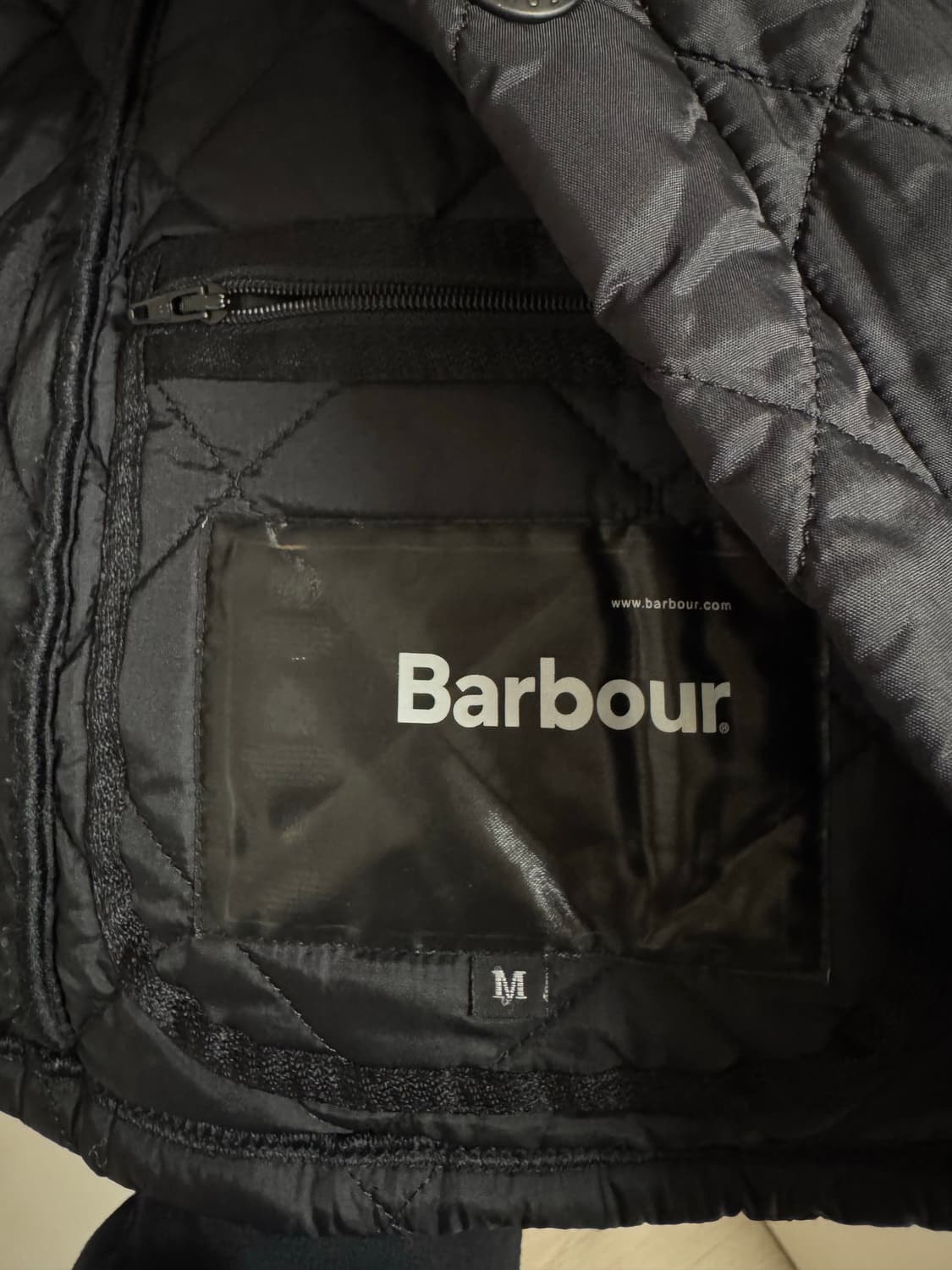 [M]바버 헤리티지 퀼팅자켓 블랙  상품이미지3