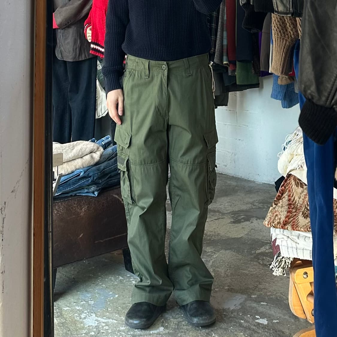 (착용컷) 알파 인더스트리 카고 팬츠 (남성용 35.5) 상품이미지4