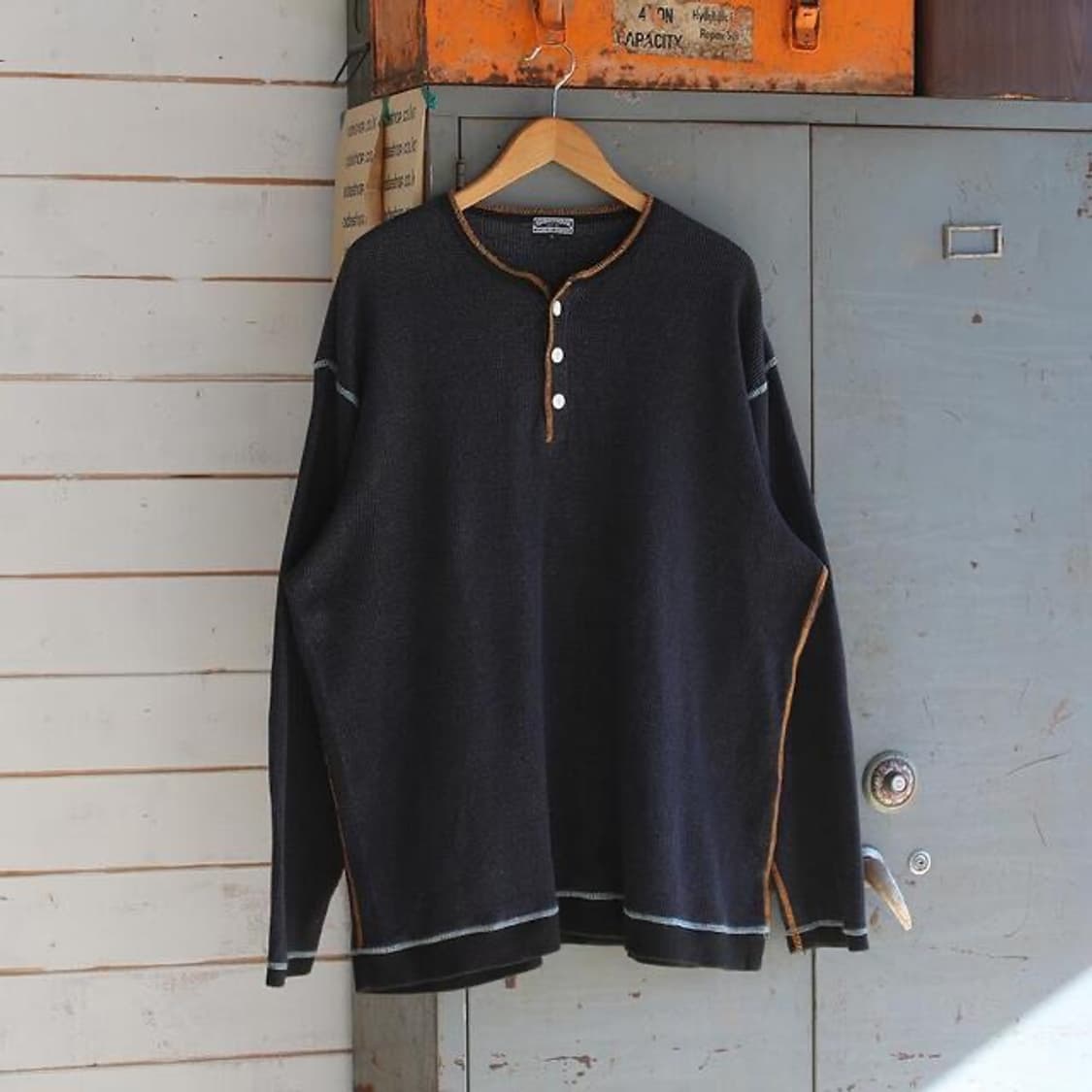 KEARNEY HOUSE 헨리넥 와플 티셔츠 상품이미지3