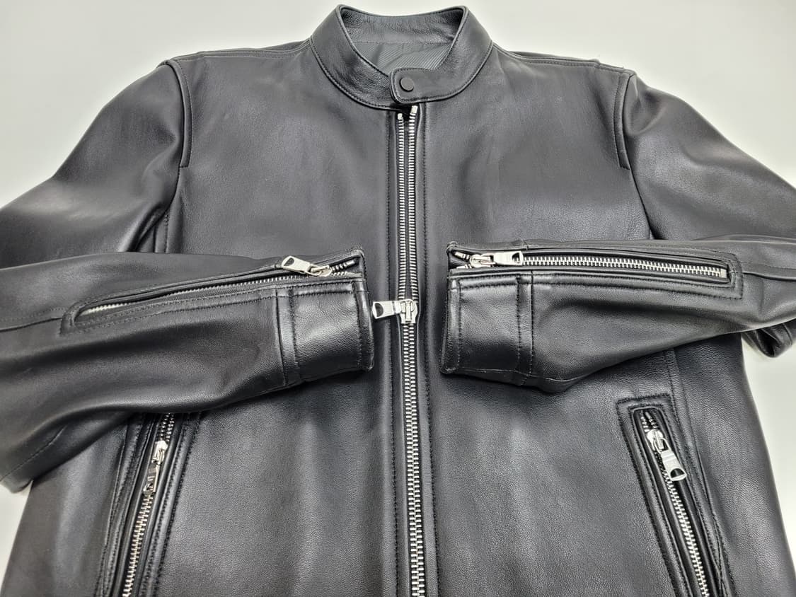 BASSO 21SS 바쏘 매그너스 양가죽 바이크 자켓 / 남 95 블랙
 상품이미지4