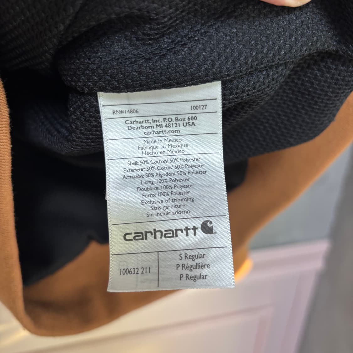 칼하트 써멀 후드집업 카멜 된장 상품이미지3