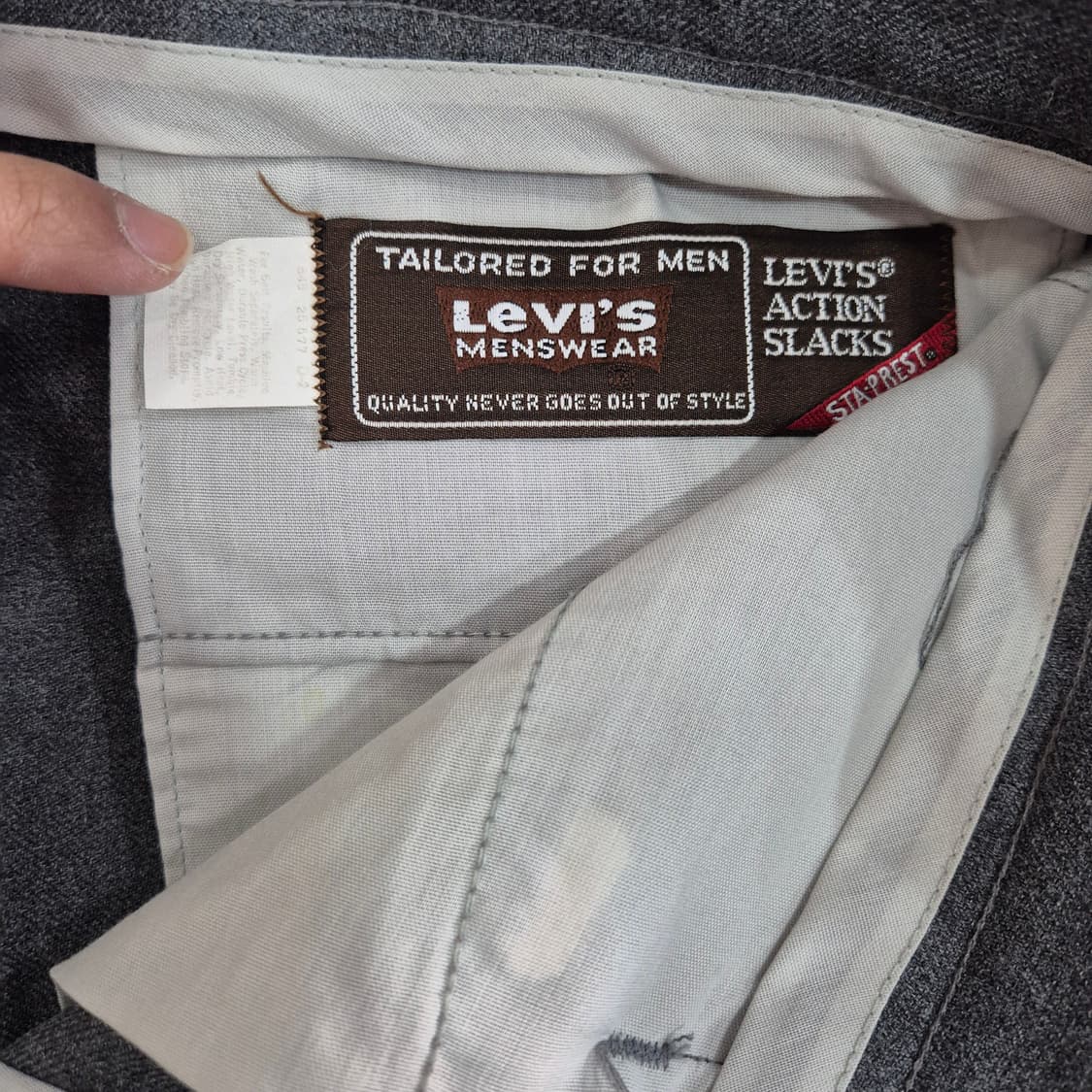 70s 리바이스 액션 슬랙스 메카닉 팬츠 상품이미지5