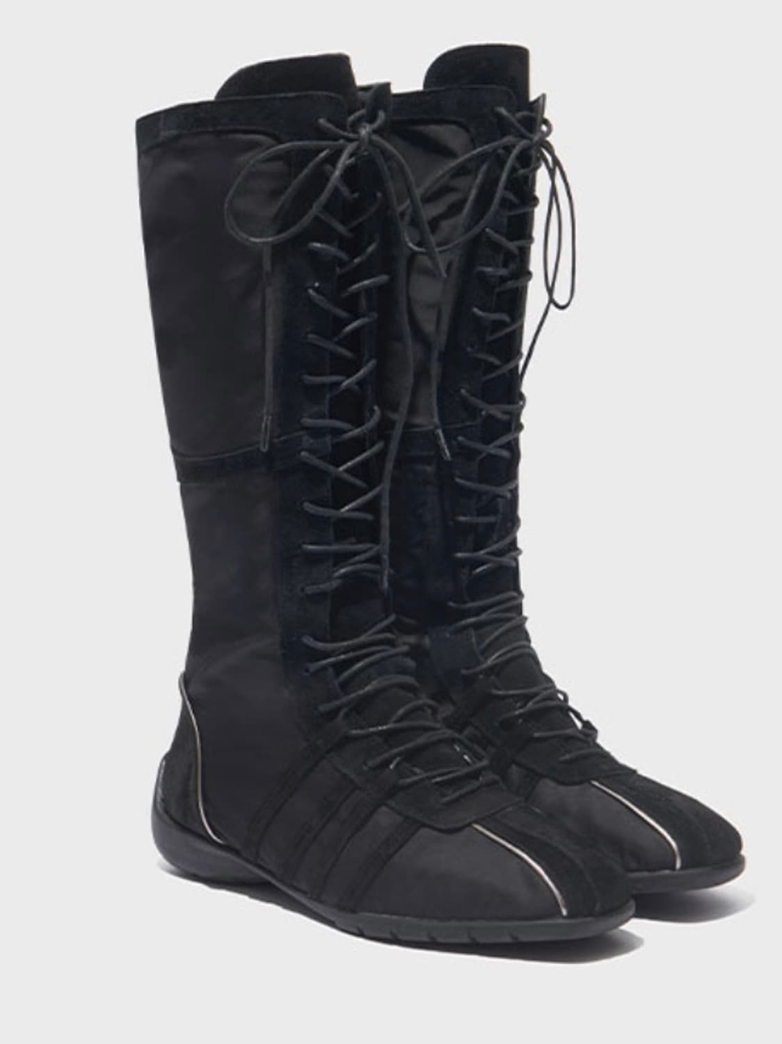 락피쉬 블리스 레이스업 롱부츠 블랙 230 상품이미지1