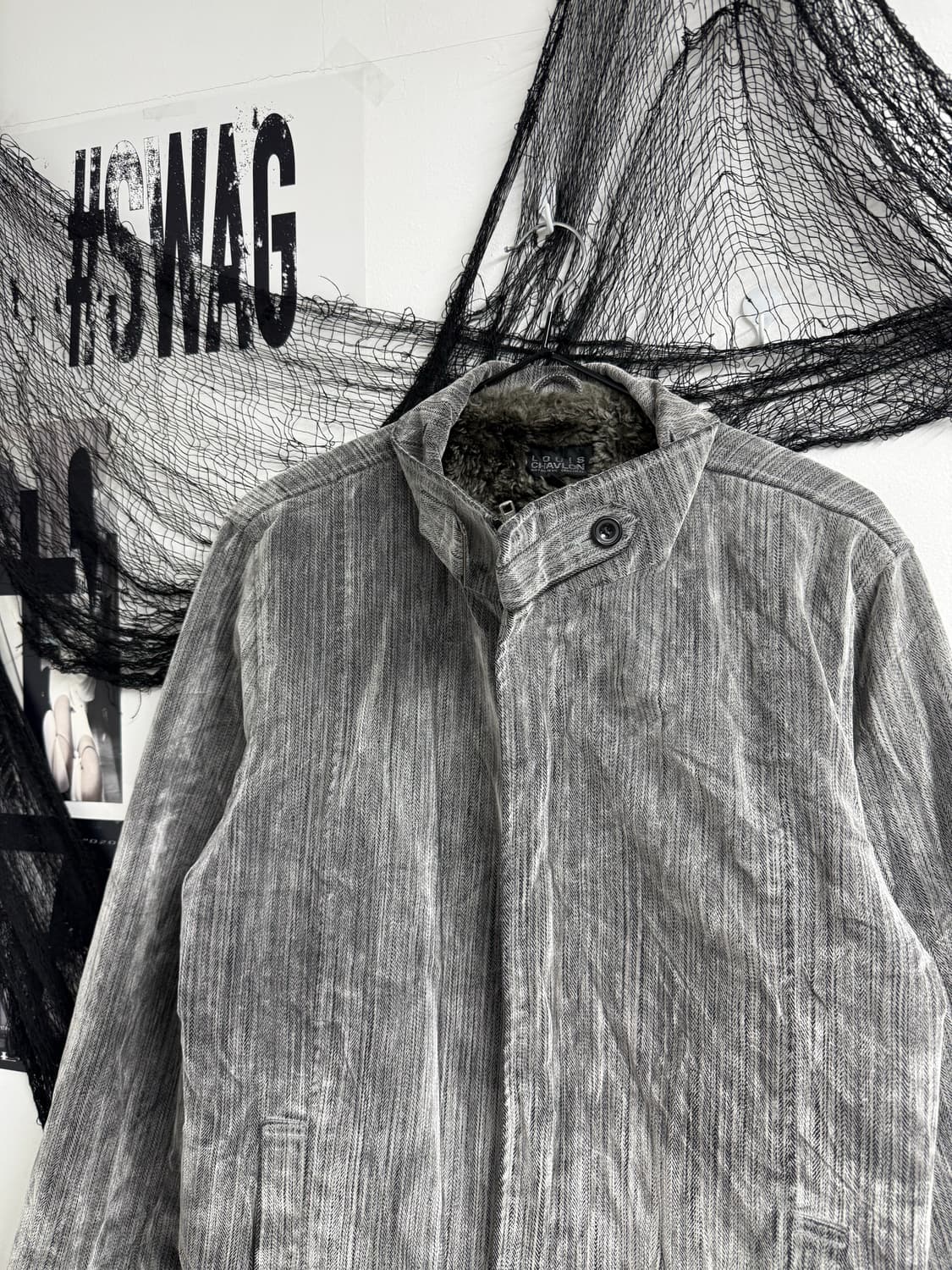 Basic denim fur jacket 상품이미지2