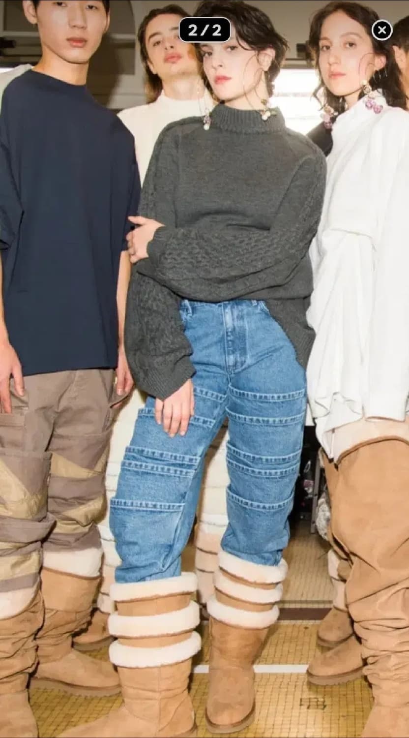 정품 와이프로젝트 컷팅 청바지 데님 남녀공용 상품이미지1