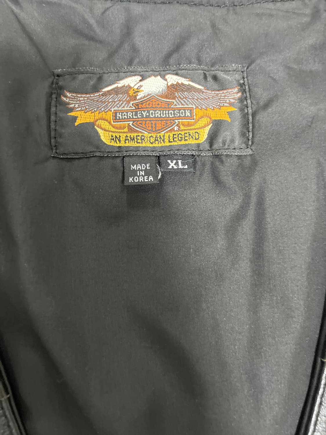 90's harley davidson leather vest 상품이미지4